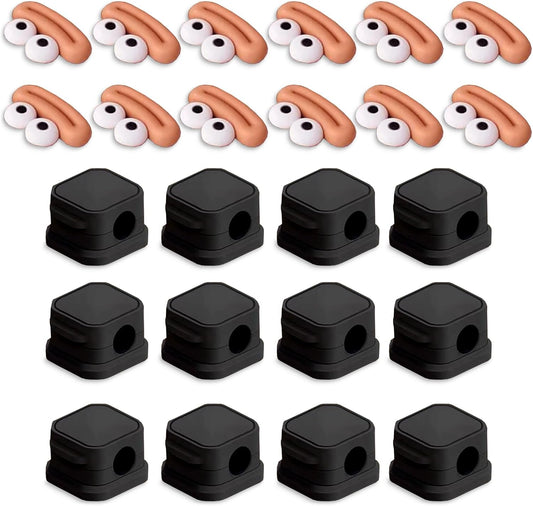 12-Pack Cute Magnetic Cord Clips - Effortlessly Organize Cables