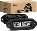 Nilight 40W Flush Mount LED Pods 2-Pack - Compact Flood Work Lights