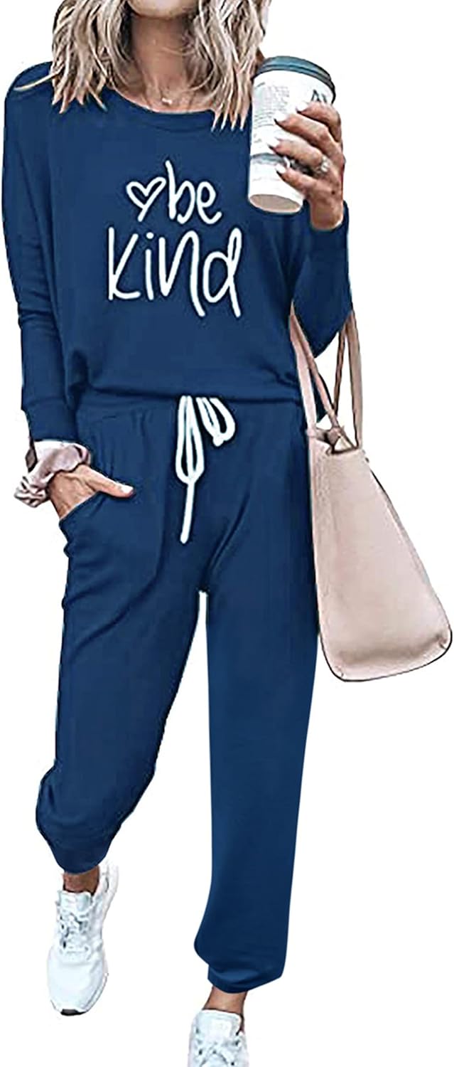 PRETTYGARDEN Women Fall 2 Piece Lounge Outfit for Comfort