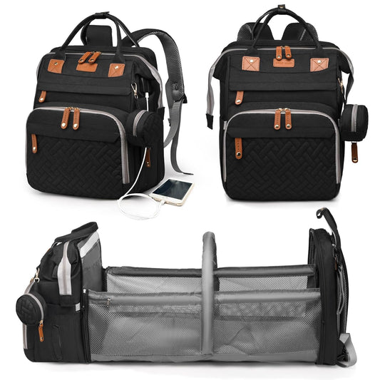 Baby Diaper Bags with Changing Station for Moms and Dads