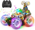 Remote Control Stunt Car for Kids - 360 Rolling Twister with Lights