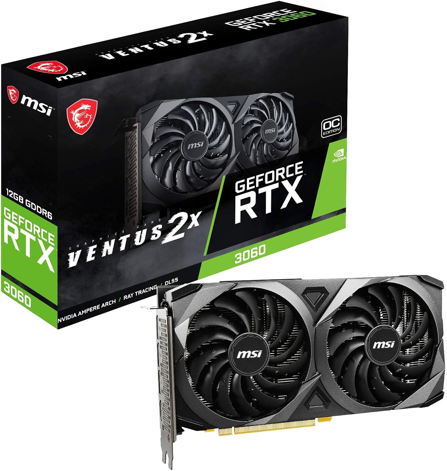 MSI Gaming GeForce RTX 3060 12GB Graphics Card for Gamers