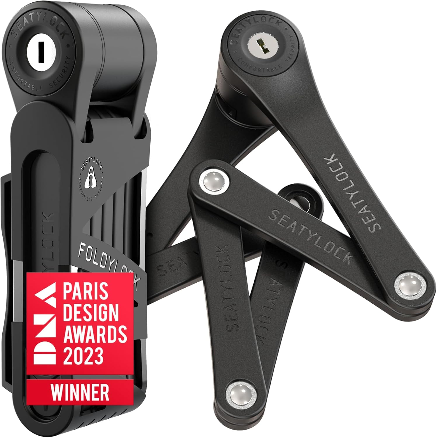 Seatylock FoldyLock Mini Folding Bike Lock - Lightweight Anti Theft