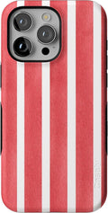 Casely iPhone 15 Pro Max Case East Coast Summer - Bold Red Stripes
