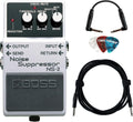 Boss NS-2 Noise Suppressor Bundle with Cable and Picks - Quiet