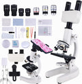 Microscope for Kids 40X-1500X Binocular Microscope - Beginner Kit