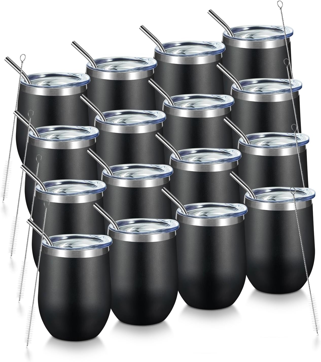 COMOOO 12oz Stainless Steel Wine Tumbler for All Occasions
