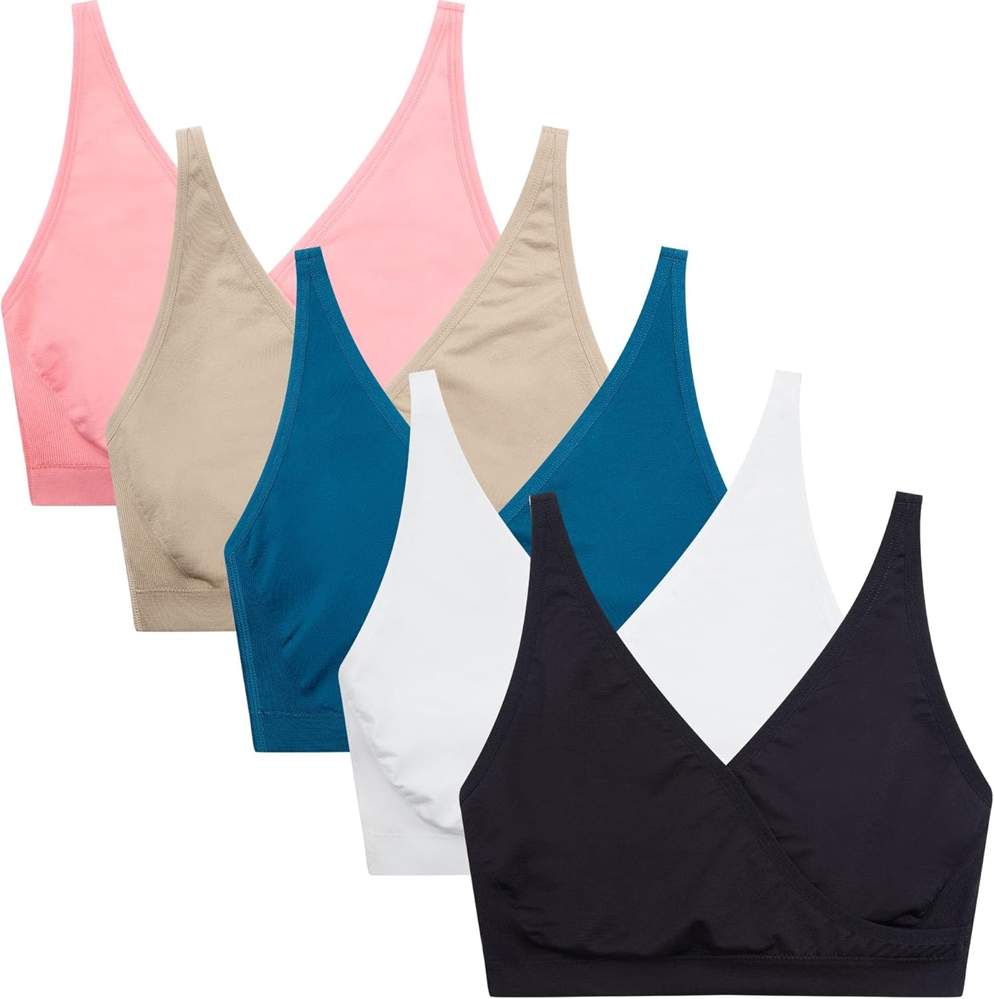 Suekaphin Nursing Bra 5pack for Comfortable Maternity Sleep