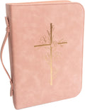 Bible Cover Case for Women PU Leather Large Bible Case - Elegant