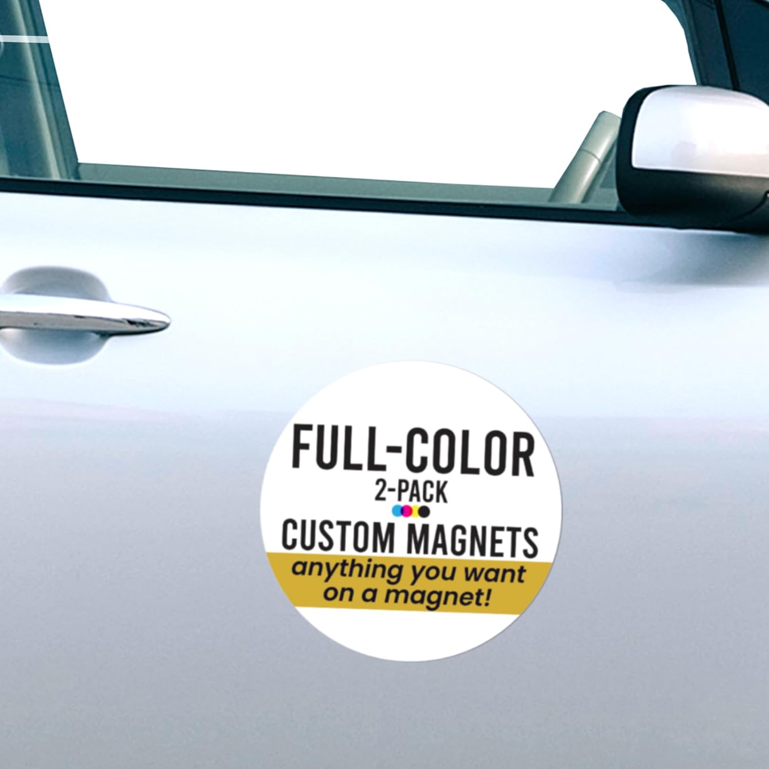Custom 12 Inch Round Car Magnets for Personal and Business Use