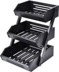 Fruit Basket 3 Tier Bamboo Fruit Bowl for Kitchen - Airflow Organizer