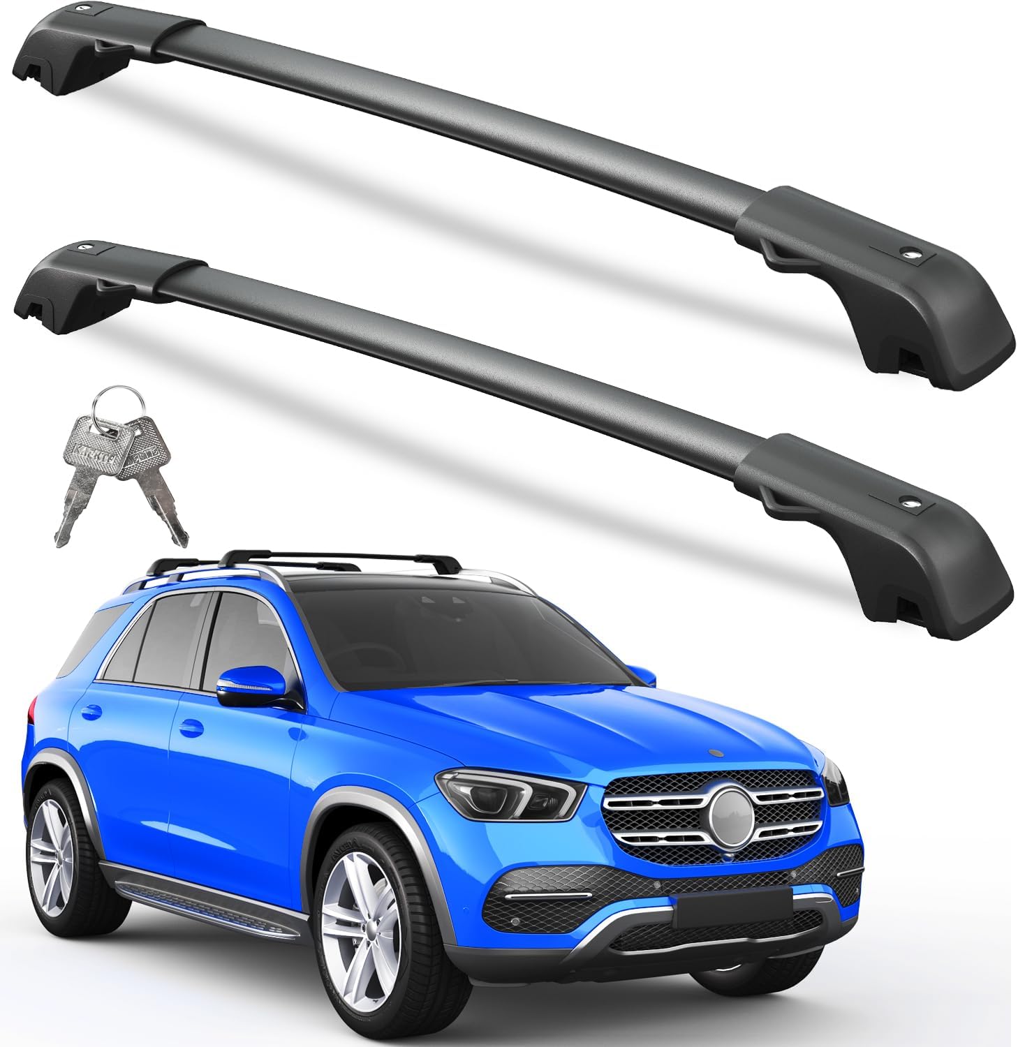 Roof Rack Cross Bars for Mercedes Benz GLE by wonderdriver
