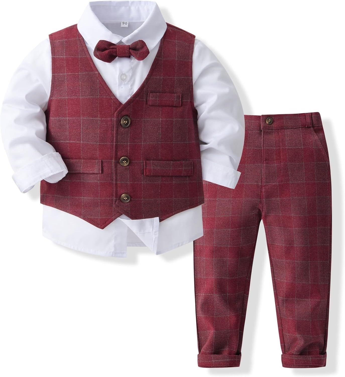 Volunboy Baby Boy Suit Toddler Formal Outfit 3 Piece Set