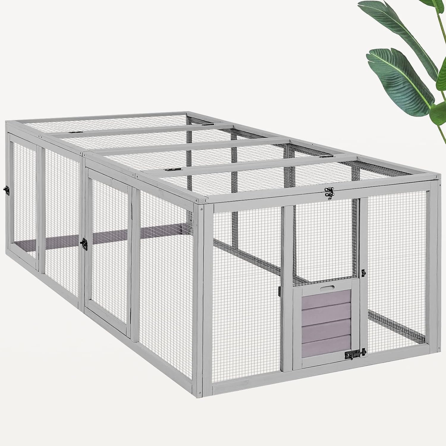 Large Chicken Coop Run Extension for Chicks and Ducks - Durable