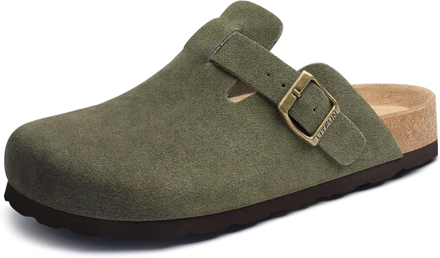 Genuine Suede Clogs with Arch Support for Ultimate Comfort