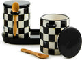 Farmhouse Canister Set of 2 Courtly Check - Stylish Kitchen Storage