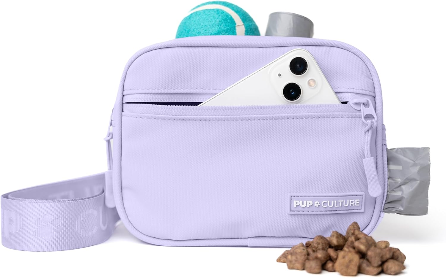 Pup Culture Cross Body Dog Training Treat Pouch for Stylish Owners
