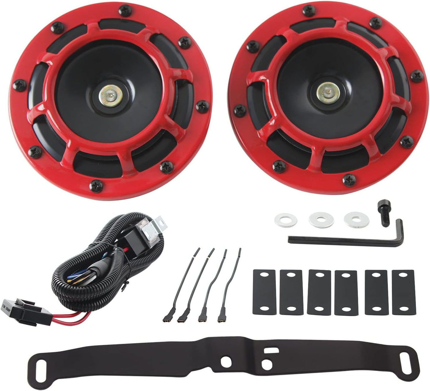 FARBIN Waterproof Car Horn Kit with Loud High and Low Tones