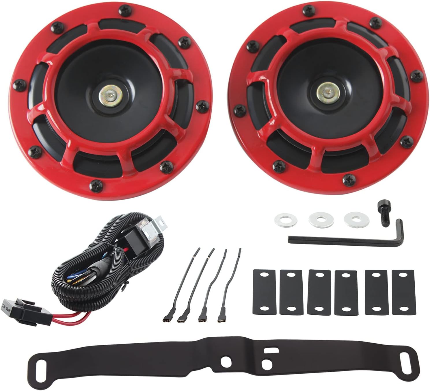 FARBIN Waterproof Car Horn Kit with Loud High and Low Tones