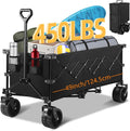 49in Collapsible Foldable Extended Wagon - Heavy Duty 450lb Capacity