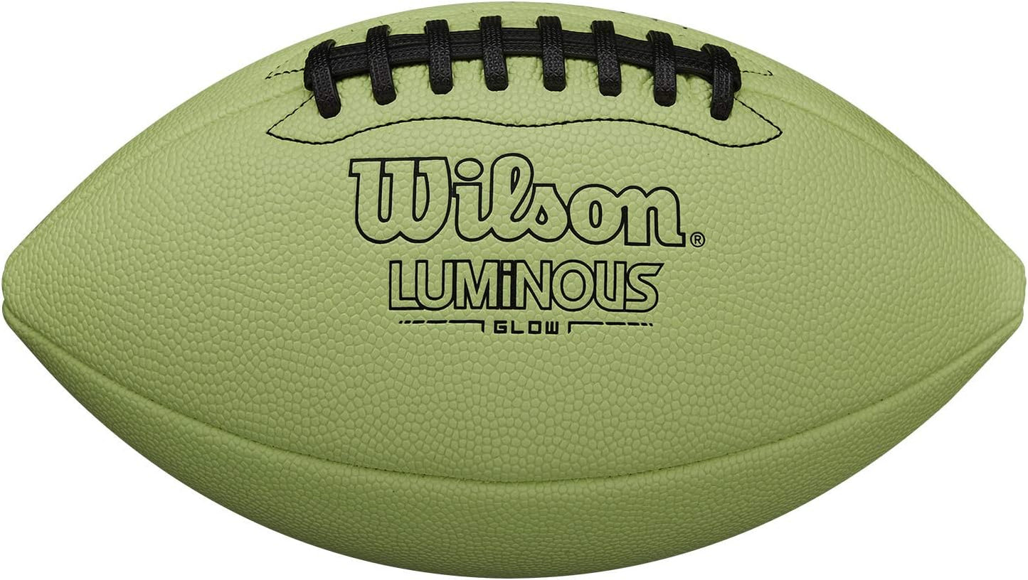 Wilson Luminous Glow Football for Junior Players - Green Color
