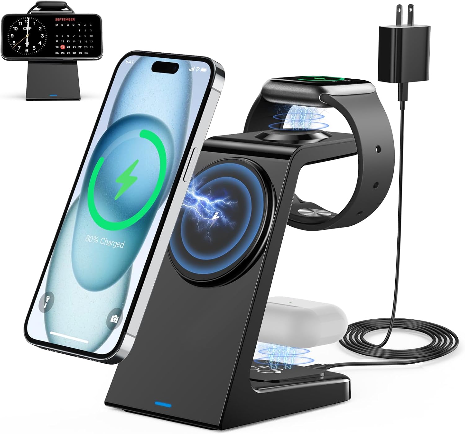 Fast Charge 3-in-1 Magnetic Wireless Station by TXXTOL