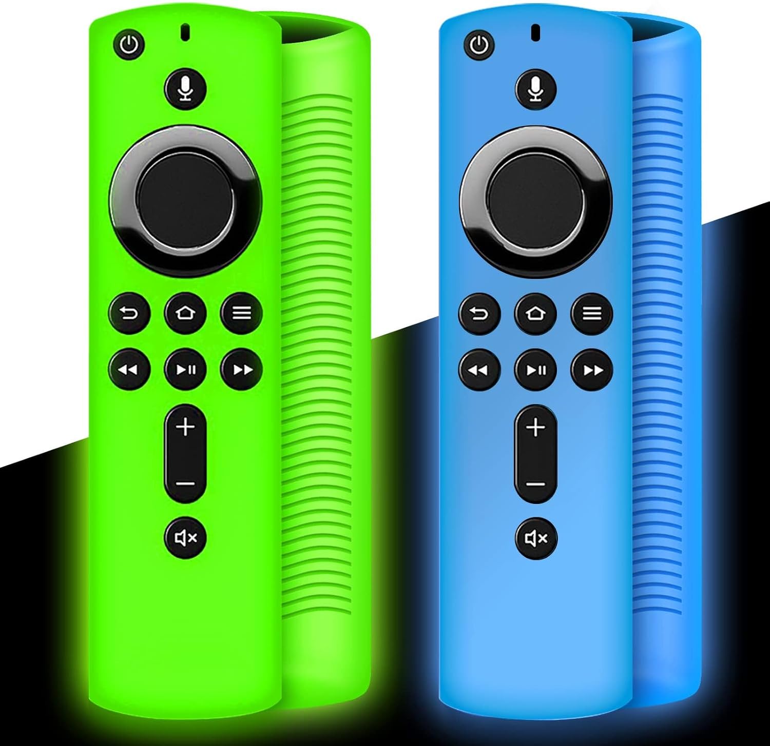 Glowing Fire Stick Remote Covers: Shockproof Silicone (2 PCS)