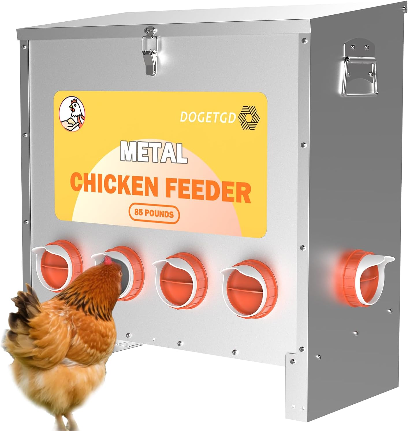 Automatic Chicken Feeder for Poultry with Large Capacity 85 lbs