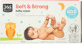 Organic Baby Wipes Bundle, 600 Wipes Total