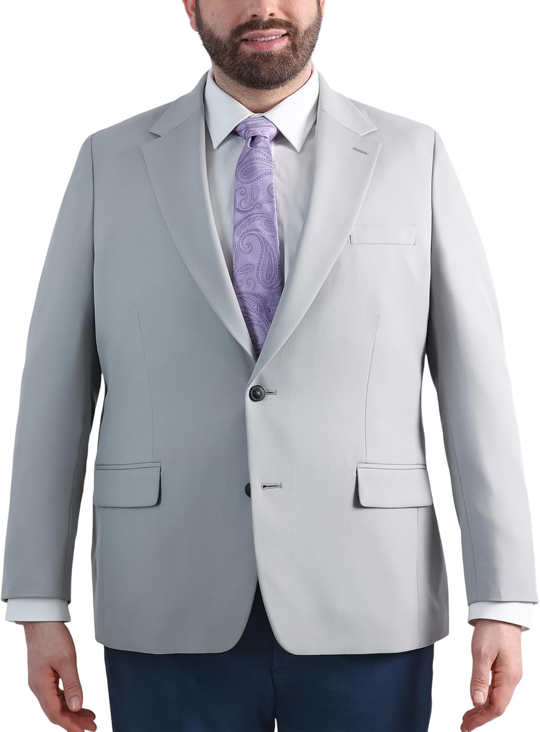 Haggar Mens The Active Series Classic Fit Gabardine Blazer