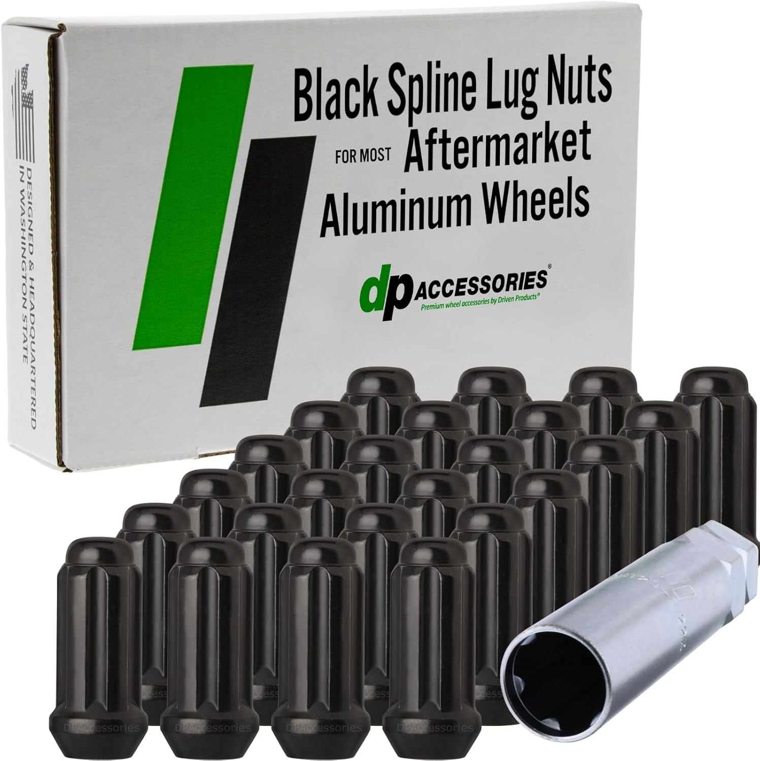DPAccessories Black M14x1.5 Lug Nuts for Aftermarket Wheels