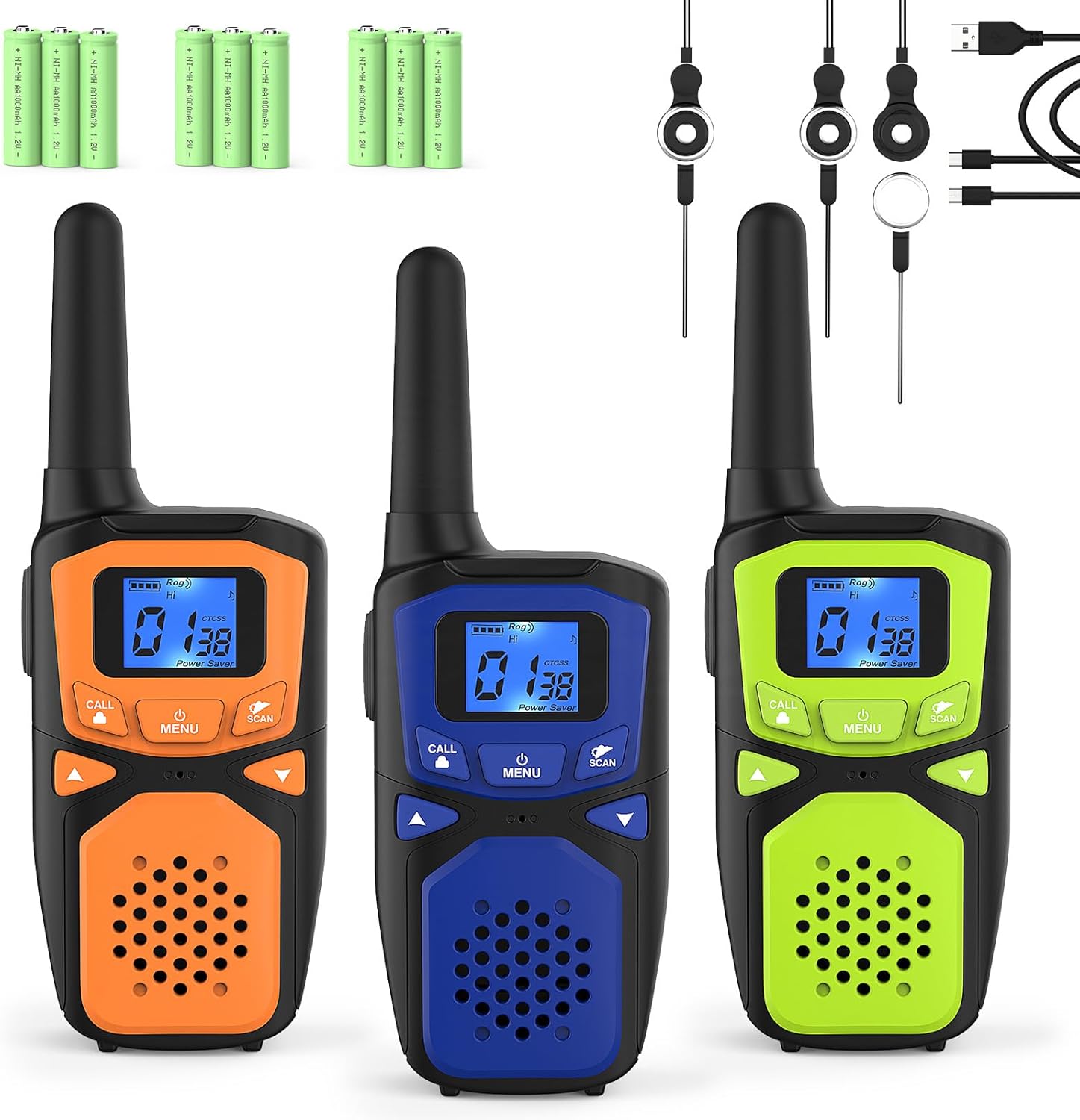 Adult Walkie Talkie WokTok Long Range Rechargeable 3 Pack
