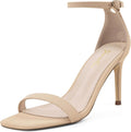 GENSHUO Women's Heeled Sandals Strappy Stiletto - Elegant 3.35 in Heel