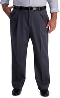 Haggar Iron Free Premium Khaki Classic Fit Pleat Front Pants - Easy 3