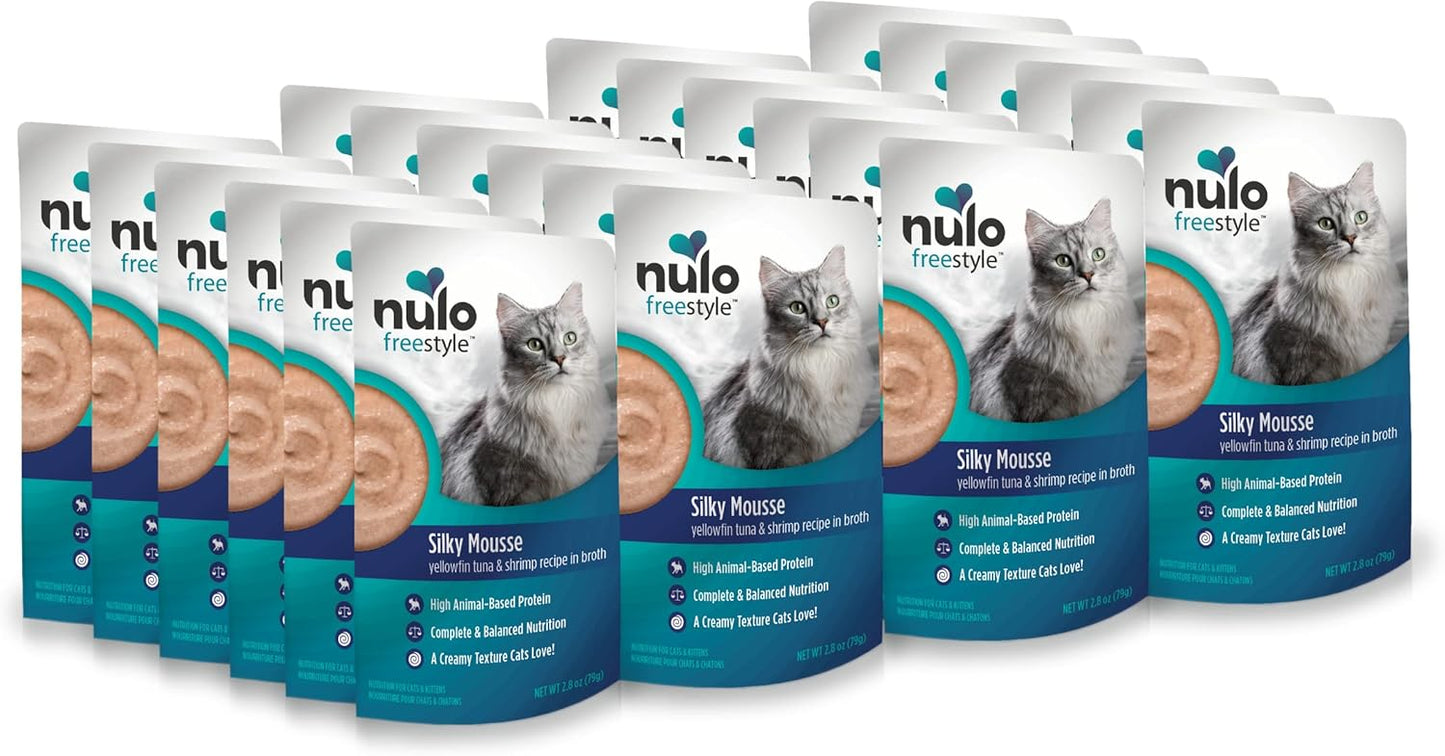 Nulo Freestyle Wet Cat Food 24 Pack Mousse for All Cats