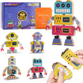 Wooden Snap Together Robot Toys for Kids - Montessori STEM Builder