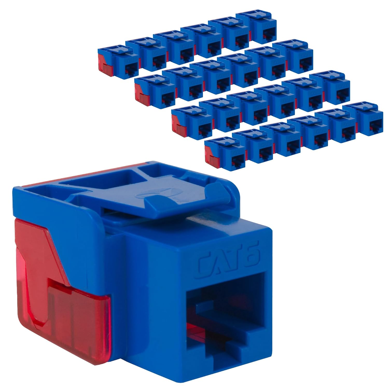 ICC CAT6 Keystone Jack for High-Power Devices, 25 Pack