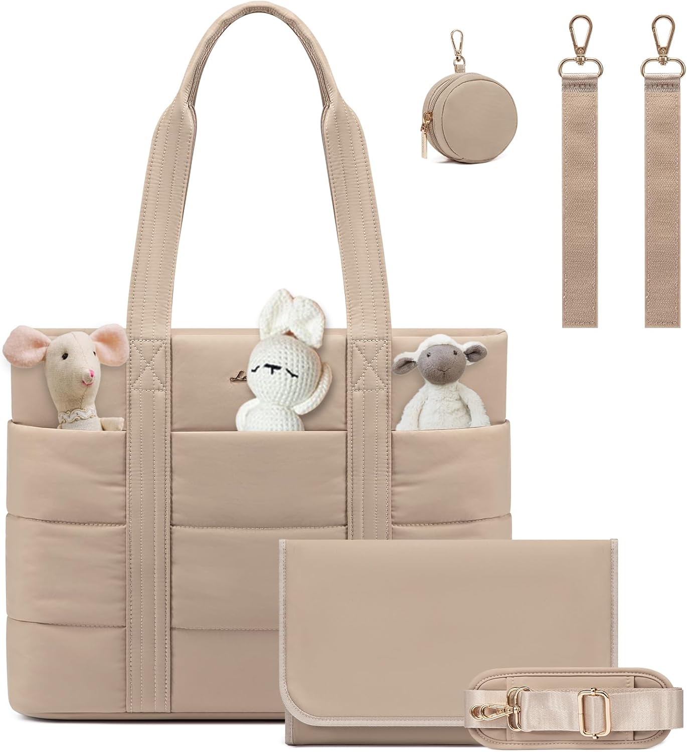 LOVEVOOK Diaper Bag Tote: Stylish, Lightweight, and Versatile