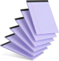 6-Pack Purple College Ruled Legal Pads - Compact & Perforated!