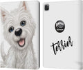Animal Club International Terrier Faces Leather Wallet Case for iPad