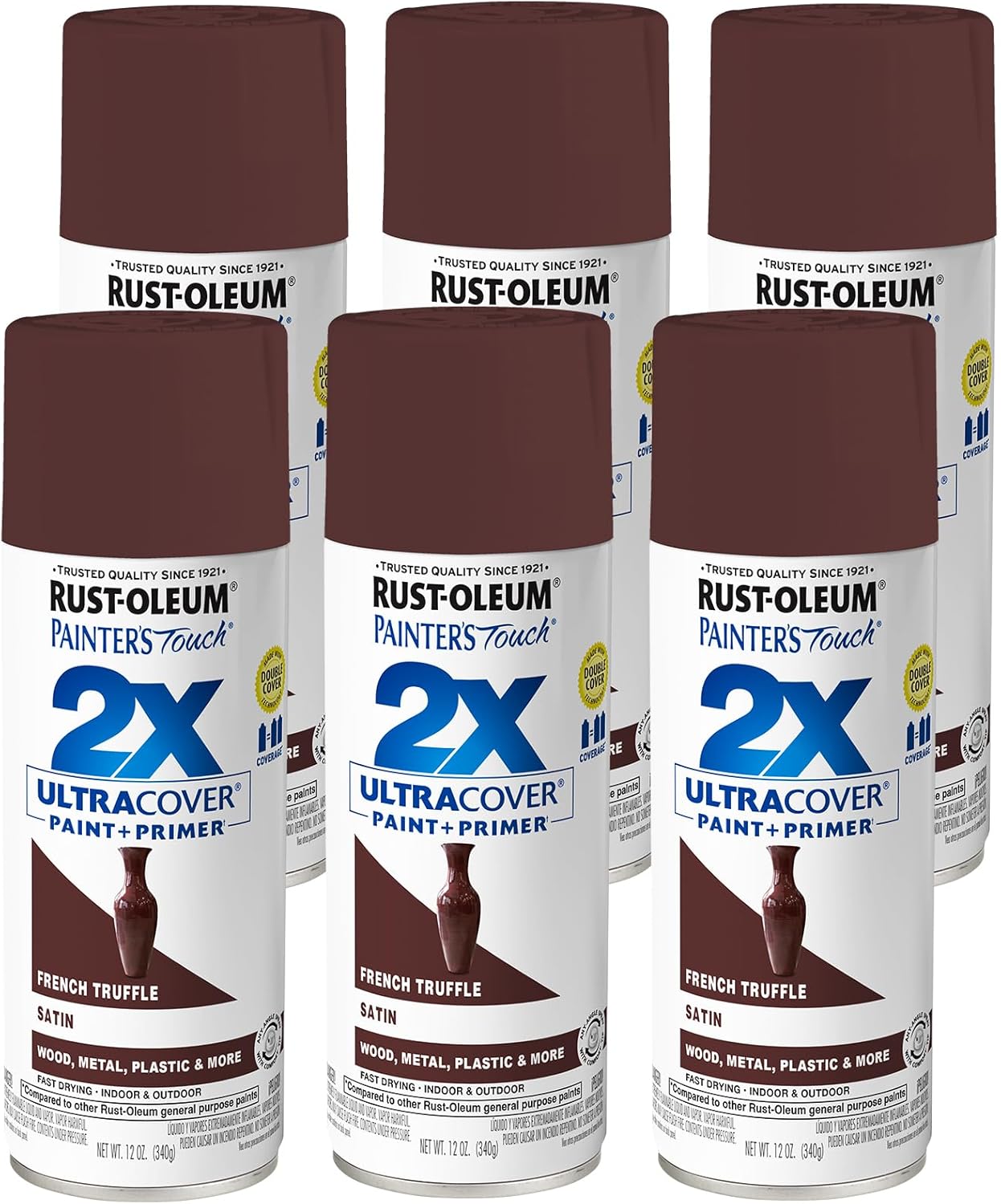 Rust-Oleum Painter's Touch 2X Ultra Cover Spray Paint 6 Pack