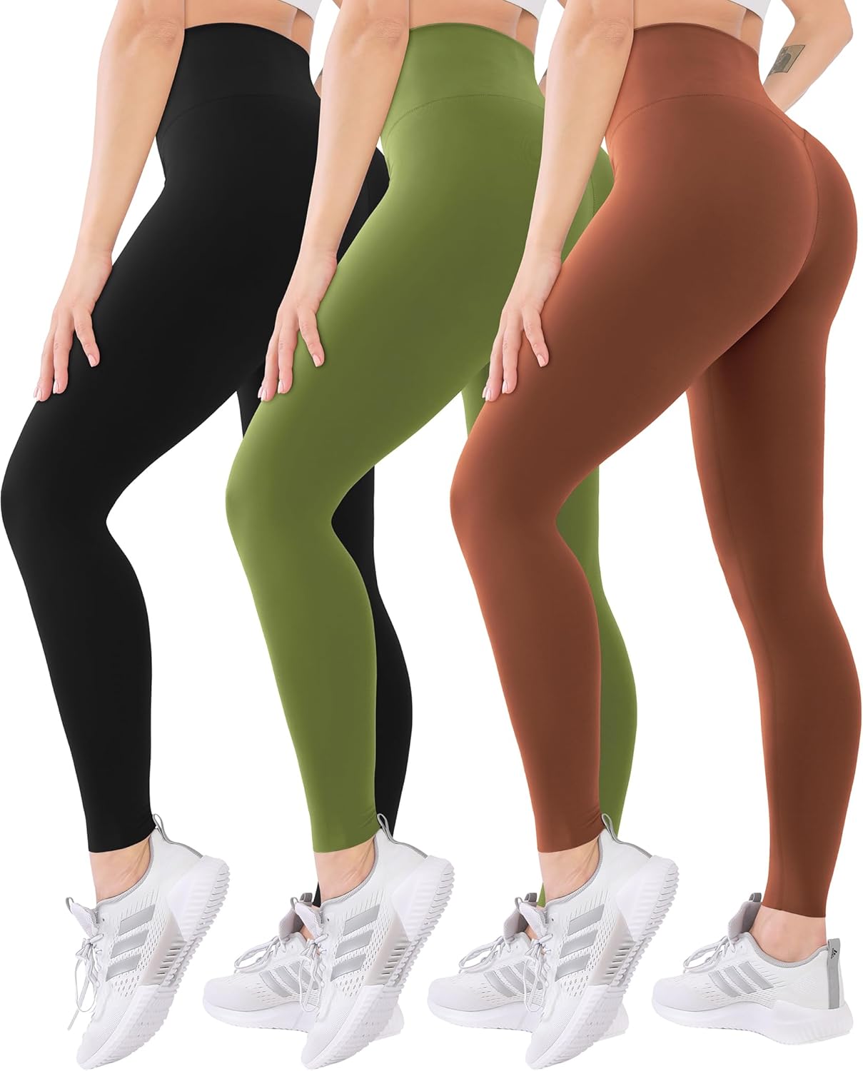 Blisset High Waist Leggings 3-Pack for Tummy Control