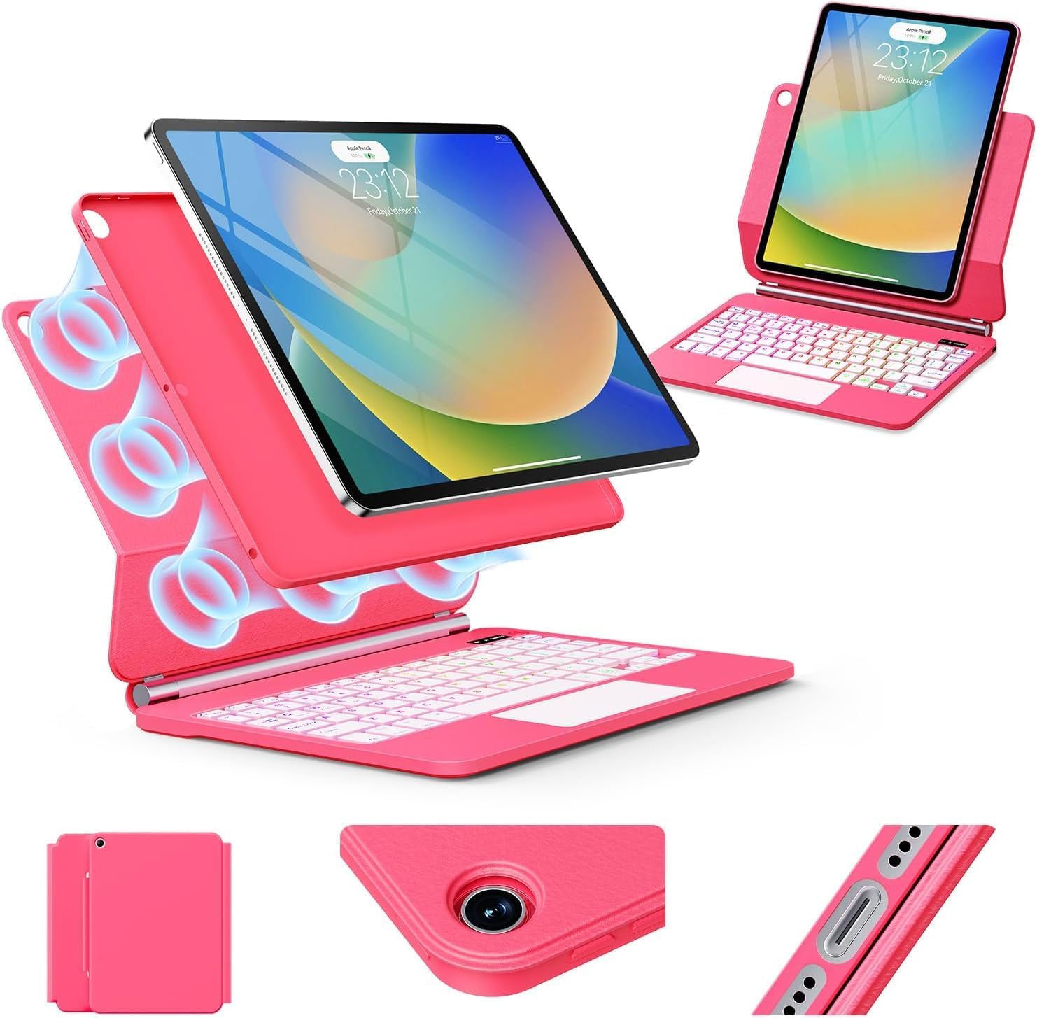 iPad 9th Generation Case with Keyboard - Magic Style Design