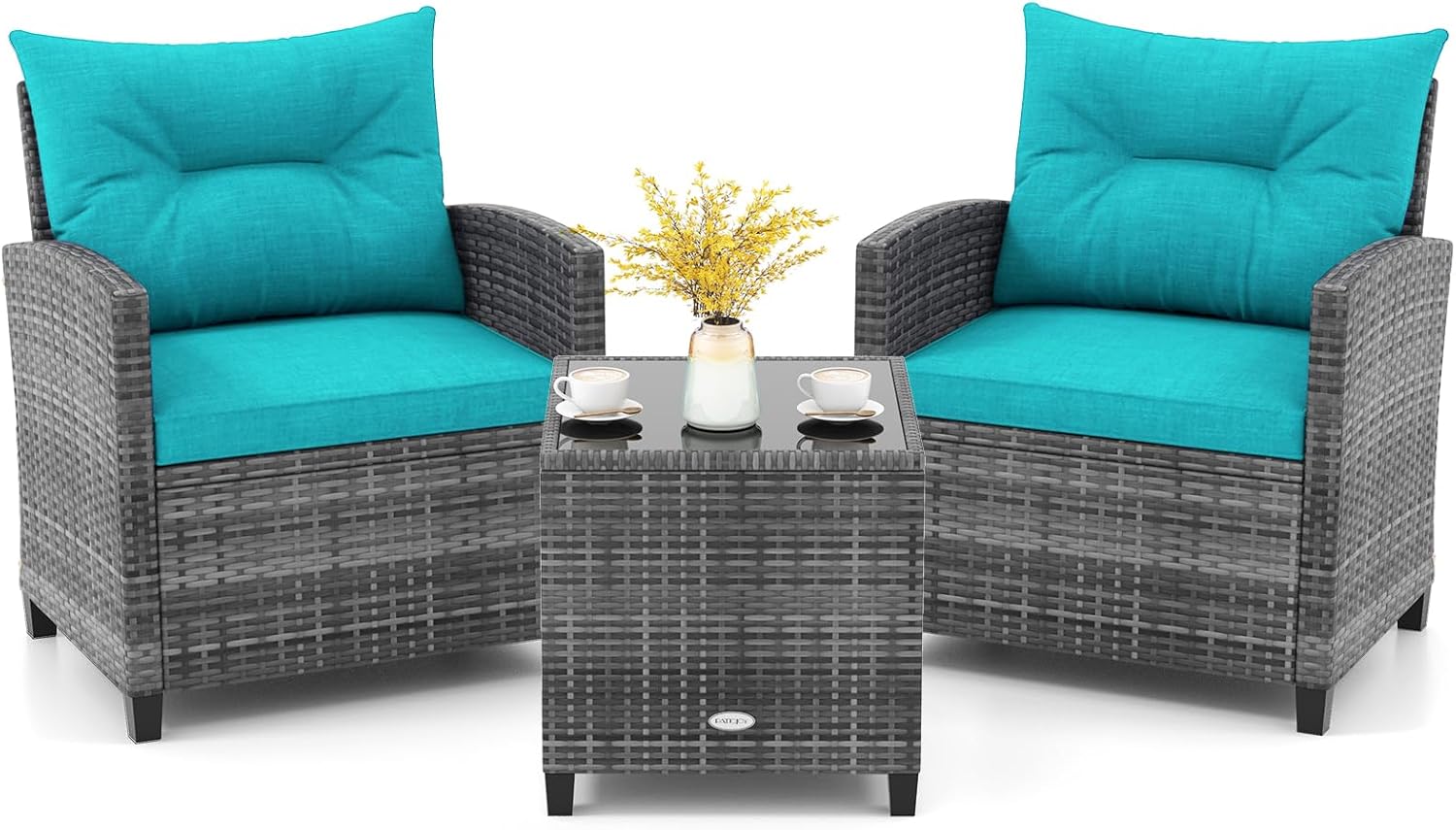 KOTEK 3 Piece Patio Furniture Set for Outdoor Relaxation