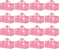 16 Pack Extra Large Heavy Duty Moving Bags - Large Pink Storage Totes