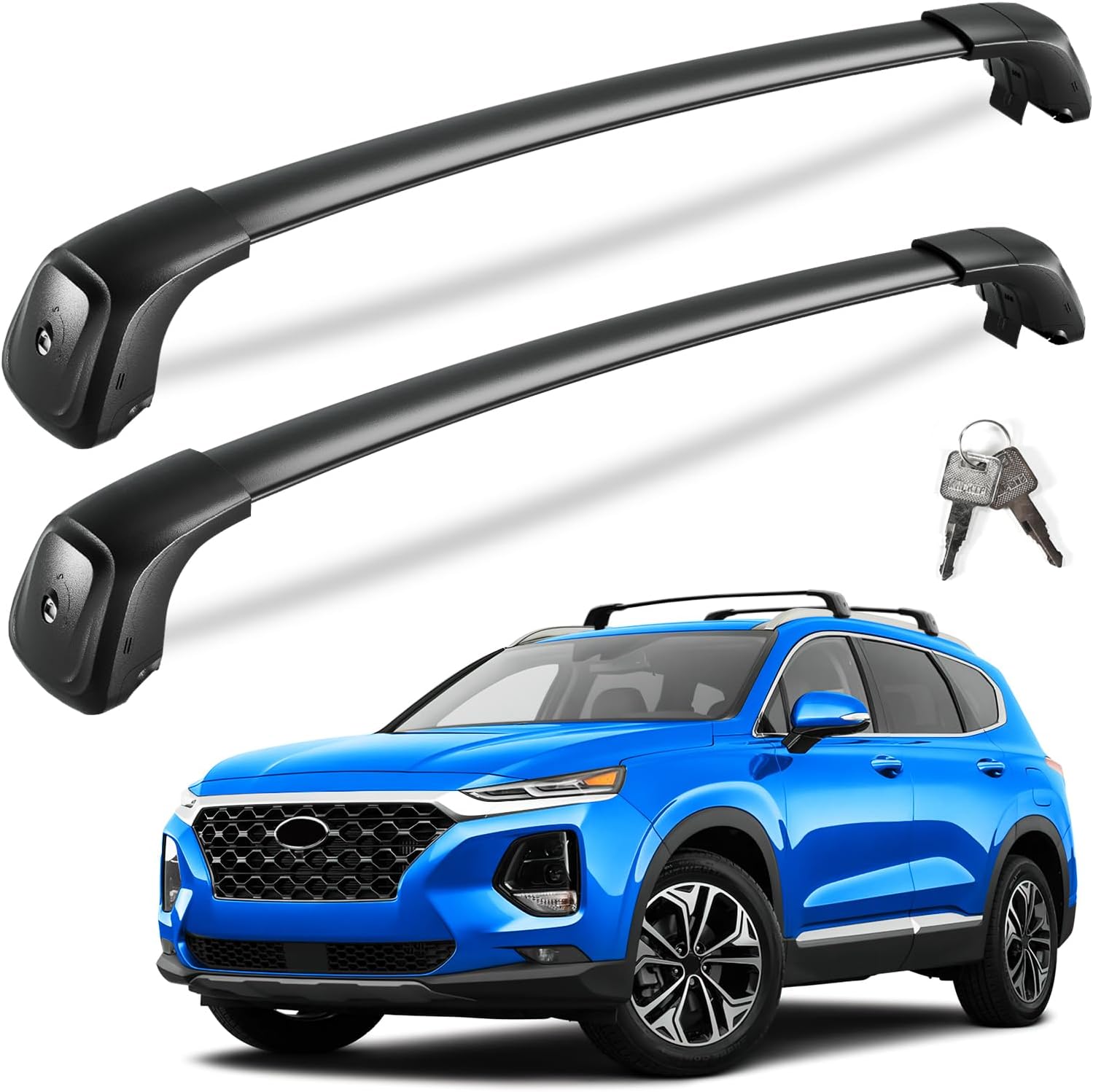 KINGGERI Roof Rack Cross Bars for 2019-2023 Hyundai Santa Fe