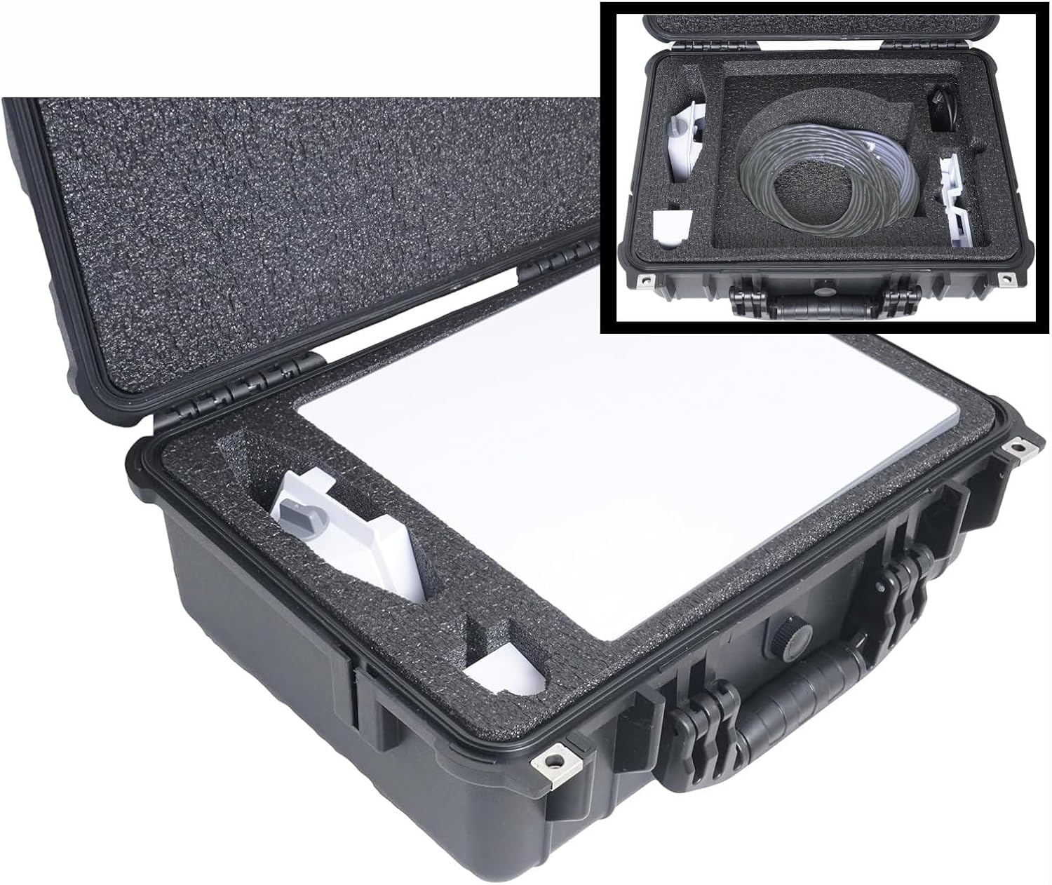 Waterproof Hard Case for Starlink Mini Dish Kit - Durable Foam