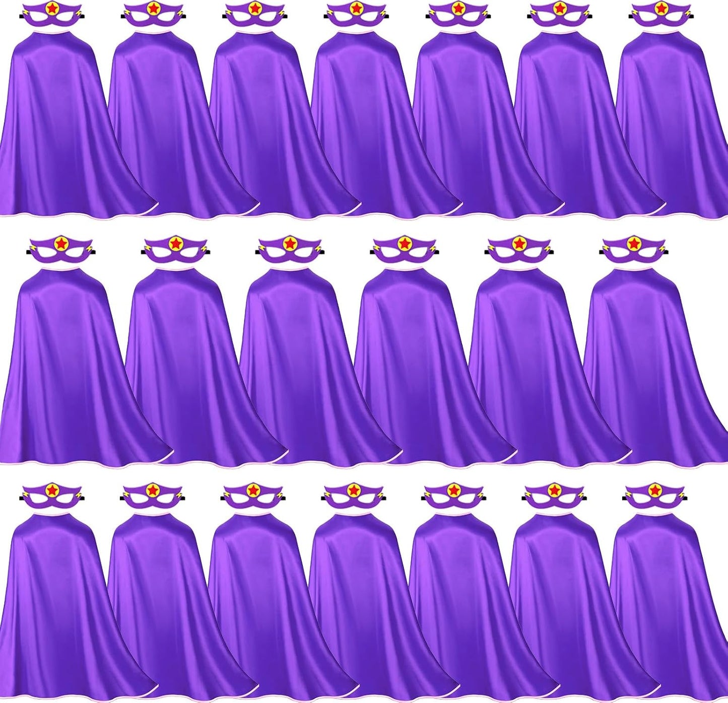 Superhero Capes for Kids - 20 Pack Dress-Up Party Favors