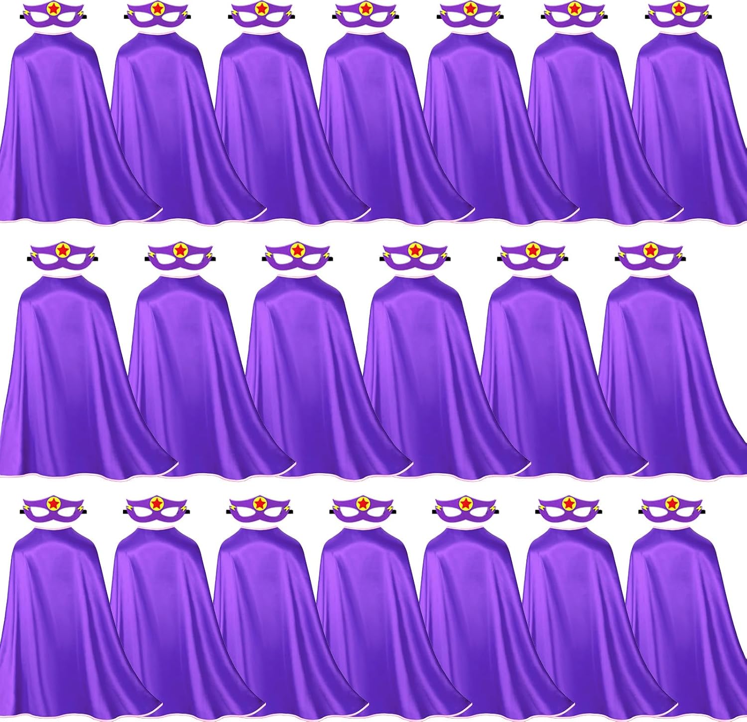 Superhero Capes for Kids - 20 Pack Dress-Up Party Favors