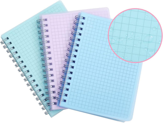 3 Pack Mini Grid Notebooks, 480 Pages, Irmanas